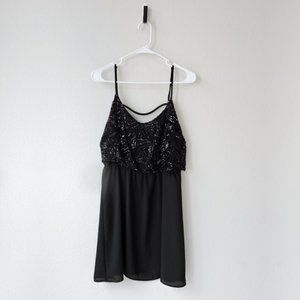 NAF NAF black sequin dress size S